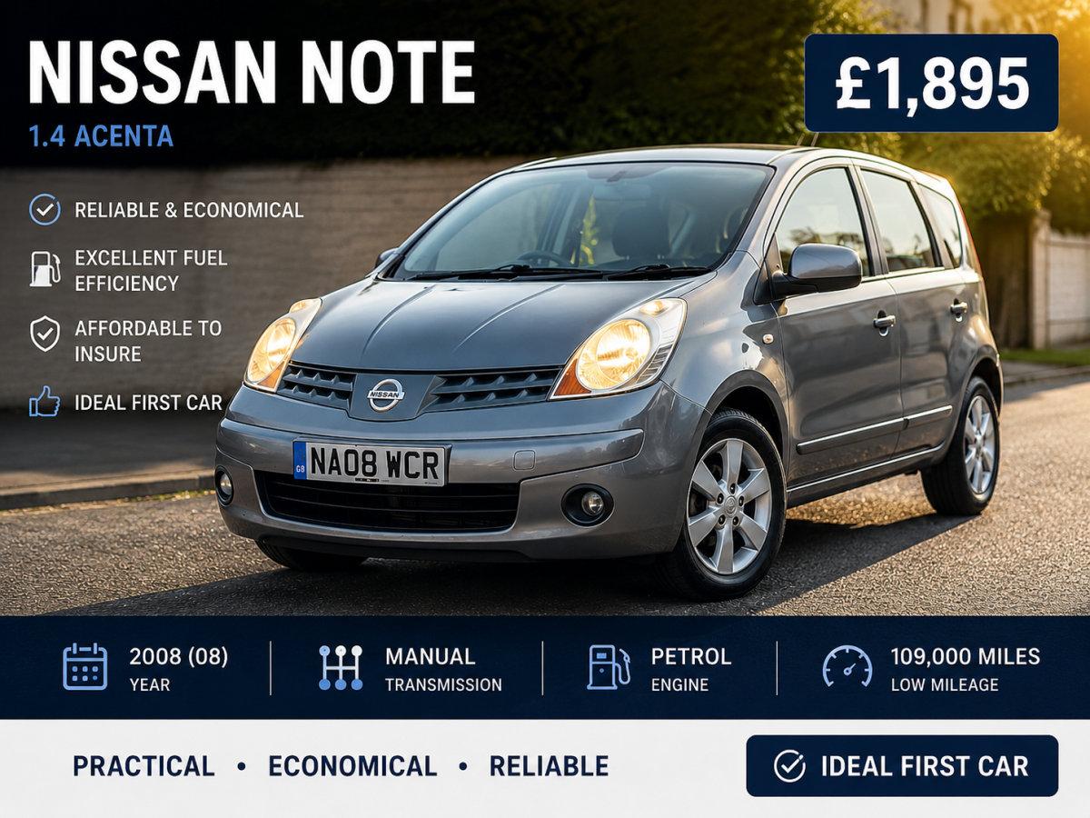 2008 NISSAN NOTE 1.4 MANUAL - Image 1